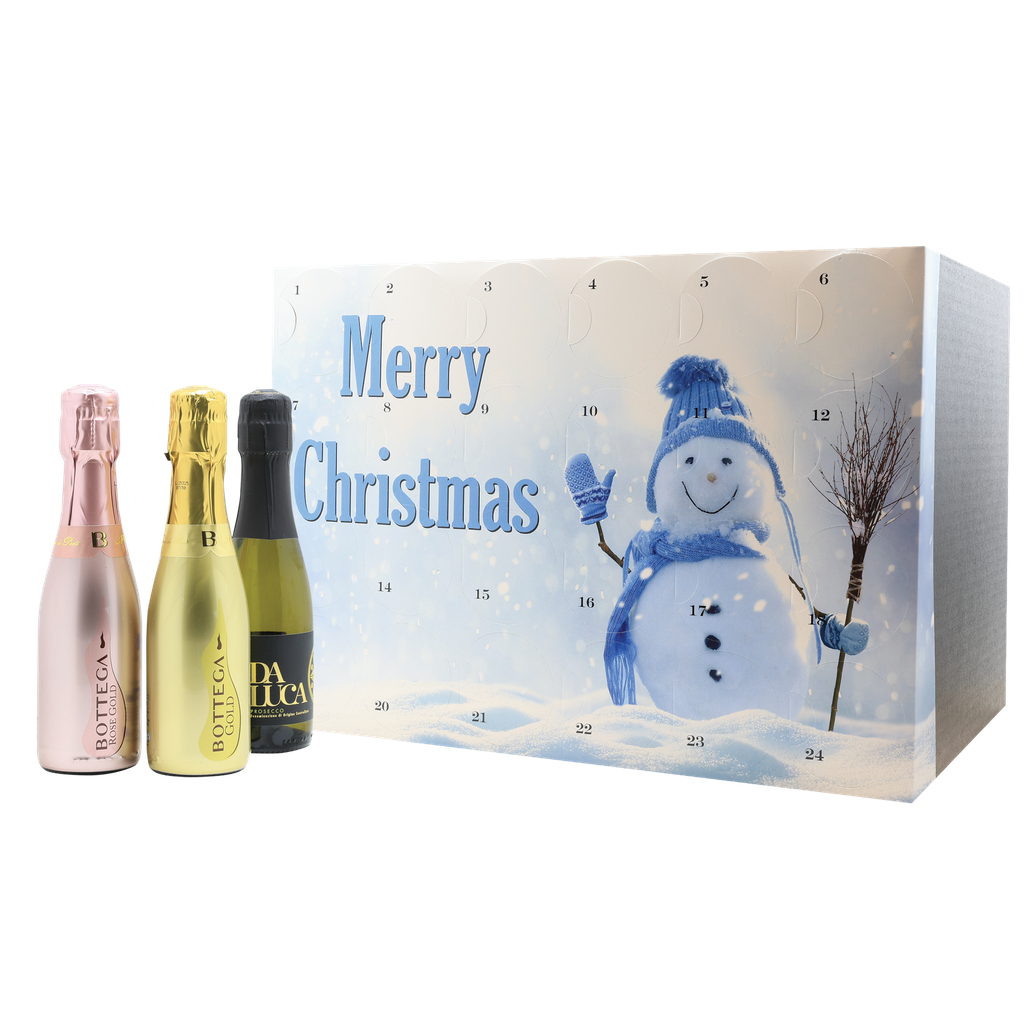 [ADVENTSNOWMAN] Prosecco Advent Calendar, 24 x 20cl bottles 'Snowman'