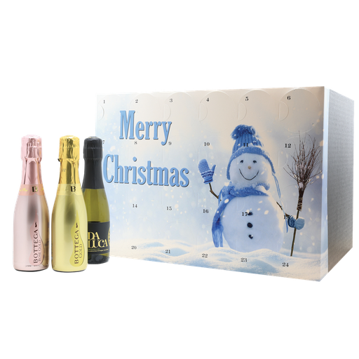 [ADVENTSNOWMAN] Prosecco Advent Calendar, 24 x 20cl bottles 'Snowman'